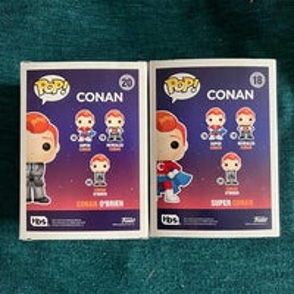Conan O'Brien TBS Set of 2 Funko Pops Gamestop Exclusive - Picture 4 of 5